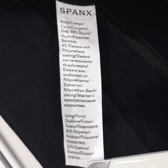 SPANX Women’s Faux Leather Like Ankle Skinny Pants 20282Q Black PETITE LARGE‎ - Picture 15 of 16